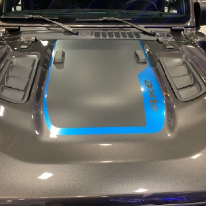 Pretty beastly looking hood. Those vents look very similar to the ones on my Mustang's hood